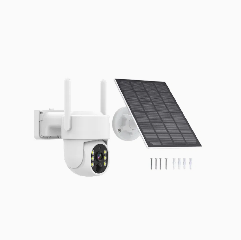 Solar Powered WiFi PTZ Security Camera with Wireless Outdoor CCTV Surveillance System