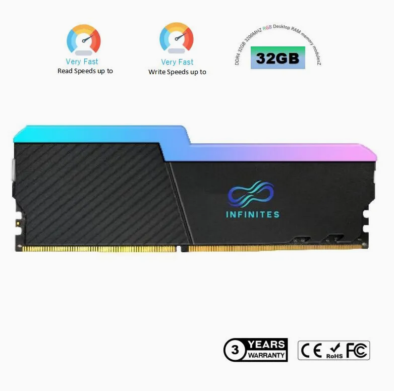 DDR4 Desktop RAM 2666MHz/3200MHz Memory Module 4GB/8GB/16GB/32GB