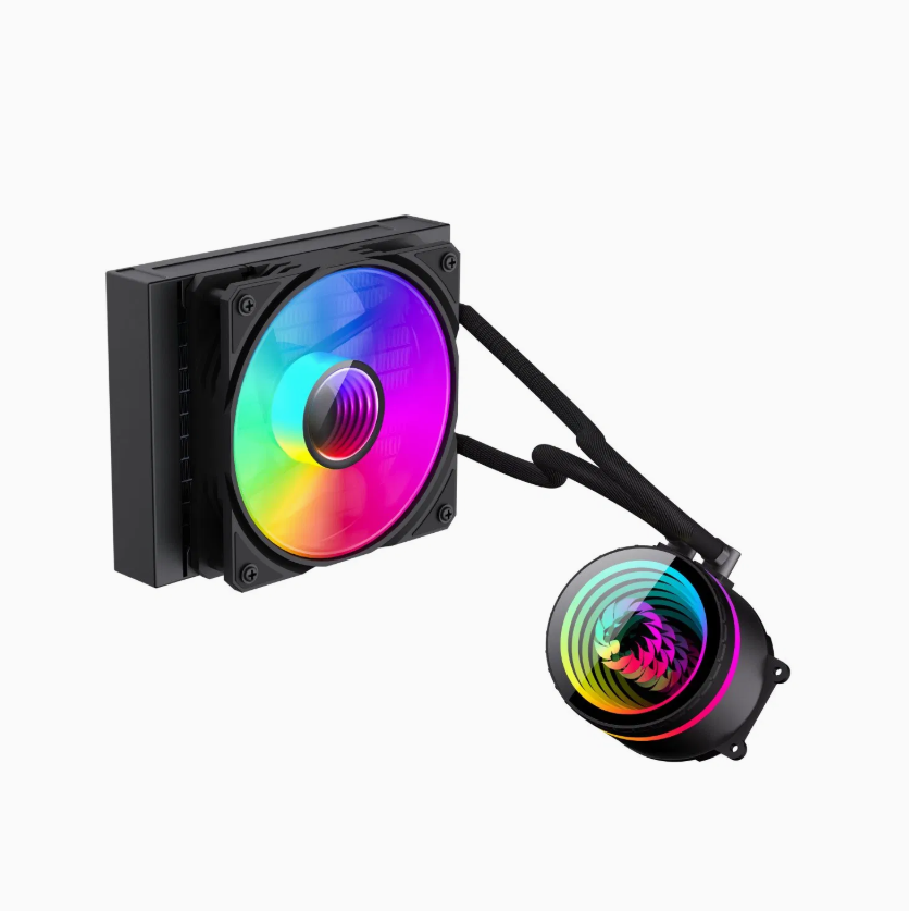 GameMax 120mm RGB Liquid CPU Cooler with Silent PWM Fan