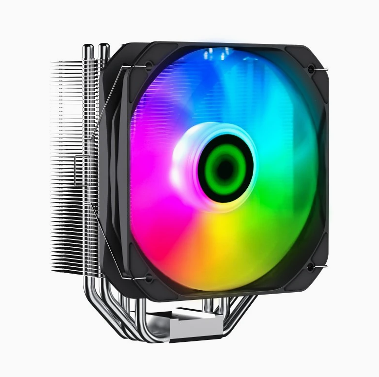 GameMax RGB CPU Air Cooler with 200W TDP Heat Sink for Intel & AMD